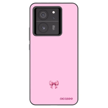 Picasee crna silikonska maskica za Xiaomi 13T Pro - Blush bow