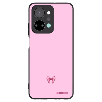 Picasee crna silikonska maskica za Honor X7a - Blush bow