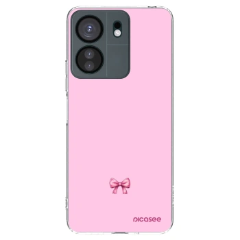 Picasee silikonska prozirna maskica za Xiaomi Redmi 13C 4G - Blush bow