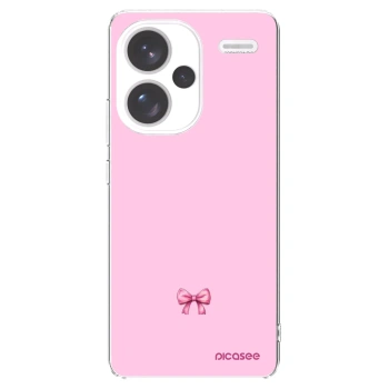 Picasee silikonska prozirna maskica za Xiaomi Redmi Note 13 Pro+ 5G - Blush bow
