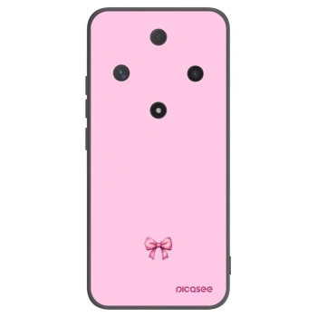 Picasee crna silikonska maskica za Honor Magic6 Lite 5G - Blush bow