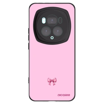 Picasee crna silikonska maskica za Honor Magic6 Pro - Blush bow