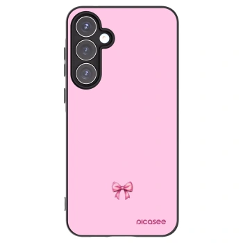 Picasee crna silikonska maskica za Samsung Galaxy A55 5G A556B - Blush bow