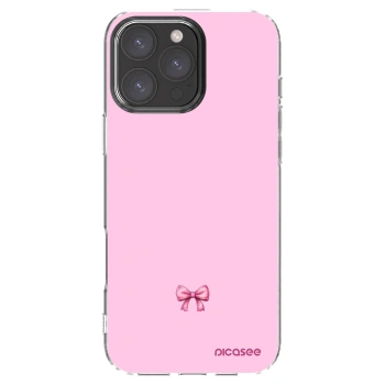 Picasee silikonska prozirna maskica za Apple iPhone 16 Pro Max - Blush bow