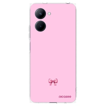 Picasee silikonska prozirna maskica za Realme C33 (2023) - Blush bow