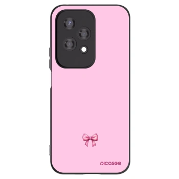 Picasee crna silikonska maskica za Honor 200 Lite - Blush bow