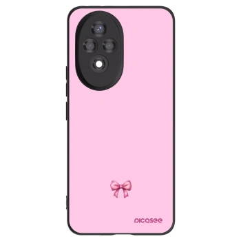 Picasee crna silikonska maskica za Honor 200 5G - Blush bow