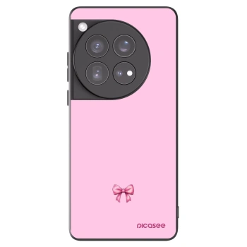 Picasee crna silikonska maskica za OnePlus 12 5G - Blush bow