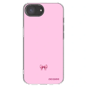 Picasee silikonska prozirna maskica za Apple iPhone 16e - Blush bow