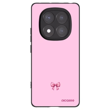 Picasee crna silikonska maskica za Xiaomi Redmi Note 14 Pro+ 5G - Blush bow