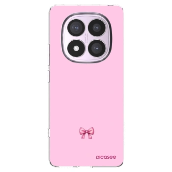 Picasee silikonska prozirna maskica za Xiaomi Redmi Note 14 Pro 5G - Blush bow