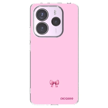 Picasee silikonska prozirna maskica za Xiaomi Redmi Note 14 5G - Blush bow