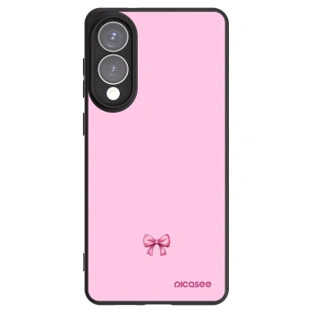 Picasee crna silikonska maskica za Samsung Galaxy S25 Edge 5G - Blush bow