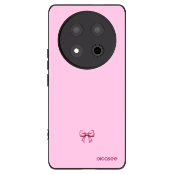 Picasee crna silikonska maskica za Honor Magic7 Lite 5G - Blush bow