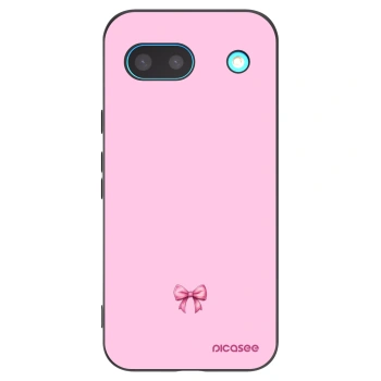 Picasee crna silikonska maskica za Google Pixel 8 - Blush bow