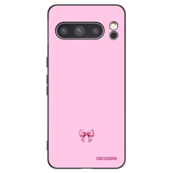 Picasee crna silikonska maskica za Google Pixel 8 Pro - Blush bow