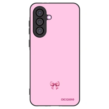 Picasee crna silikonska maskica za Samsung Galaxy A56 5G A566B - Blush bow
