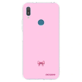 Picasee silikonska prozirna maskica za Huawei Y6 2019 - Blush bow