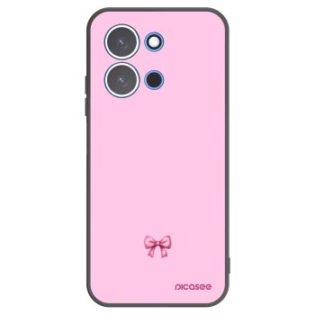 Picasee crna silikonska maskica za Xiaomi Redmi 15C 4G - Blush bow
