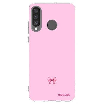 Picasee silikonska prozirna maskica za Huawei P30 Lite - Blush bow