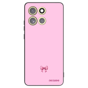 Picasee crna silikonska maskica za Motorola Moto G86 Power 5G - Blush bow