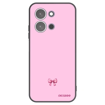 Picasee crna silikonska maskica za Xiaomi Redmi 15C 5G - Blush bow