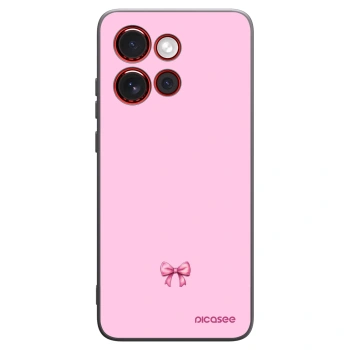 Picasee crna silikonska maskica za Motorola Edge 60 Neo 5G - Blush bow