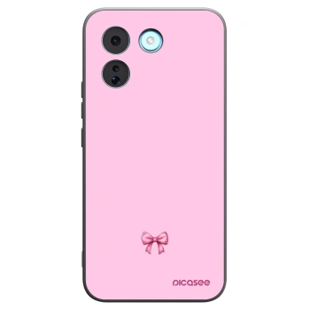 Picasee crna silikonska maskica za Xiaomi Redmi Note 17 Pro MAX 5G - Blush bow