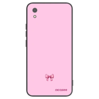 Picasee crna silikonska maskica za Xiaomi Redmi 7A - Blush bow