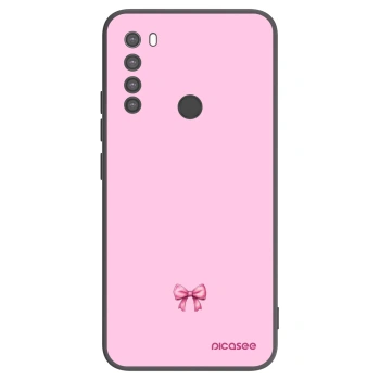Picasee crna silikonska maskica za Xiaomi Redmi Note 8 - Blush bow