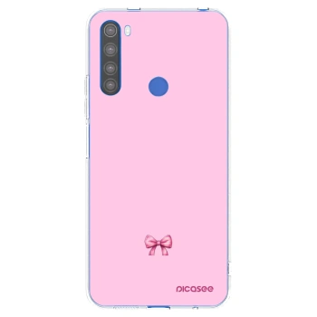 Picasee silikonska prozirna maskica za Xiaomi Redmi Note 8T - Blush bow