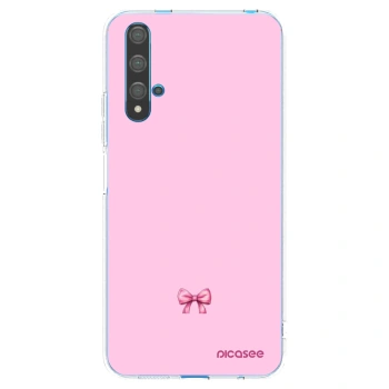 Picasee silikonska prozirna maskica za Huawei Nova 5T - Blush bow