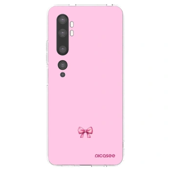 Picasee silikonska prozirna maskica za Xiaomi Mi Note 10 (Pro) - Blush bow