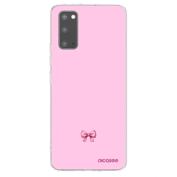 Picasee silikonska prozirna maskica za Samsung Galaxy S20 G980F - Blush bow