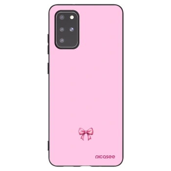 Picasee crna silikonska maskica za Samsung Galaxy S20+ G985F - Blush bow