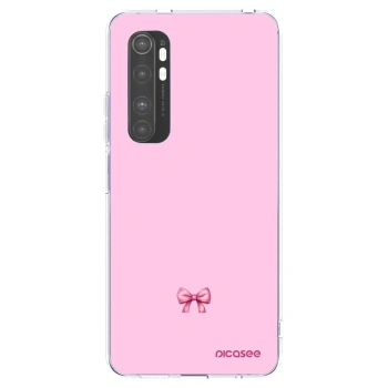 Picasee silikonska prozirna maskica za Xiaomi Mi Note 10 Lite - Blush bow
