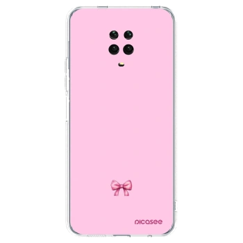 Picasee silikonska prozirna maskica za Xiaomi Redmi Note 9S - Blush bow