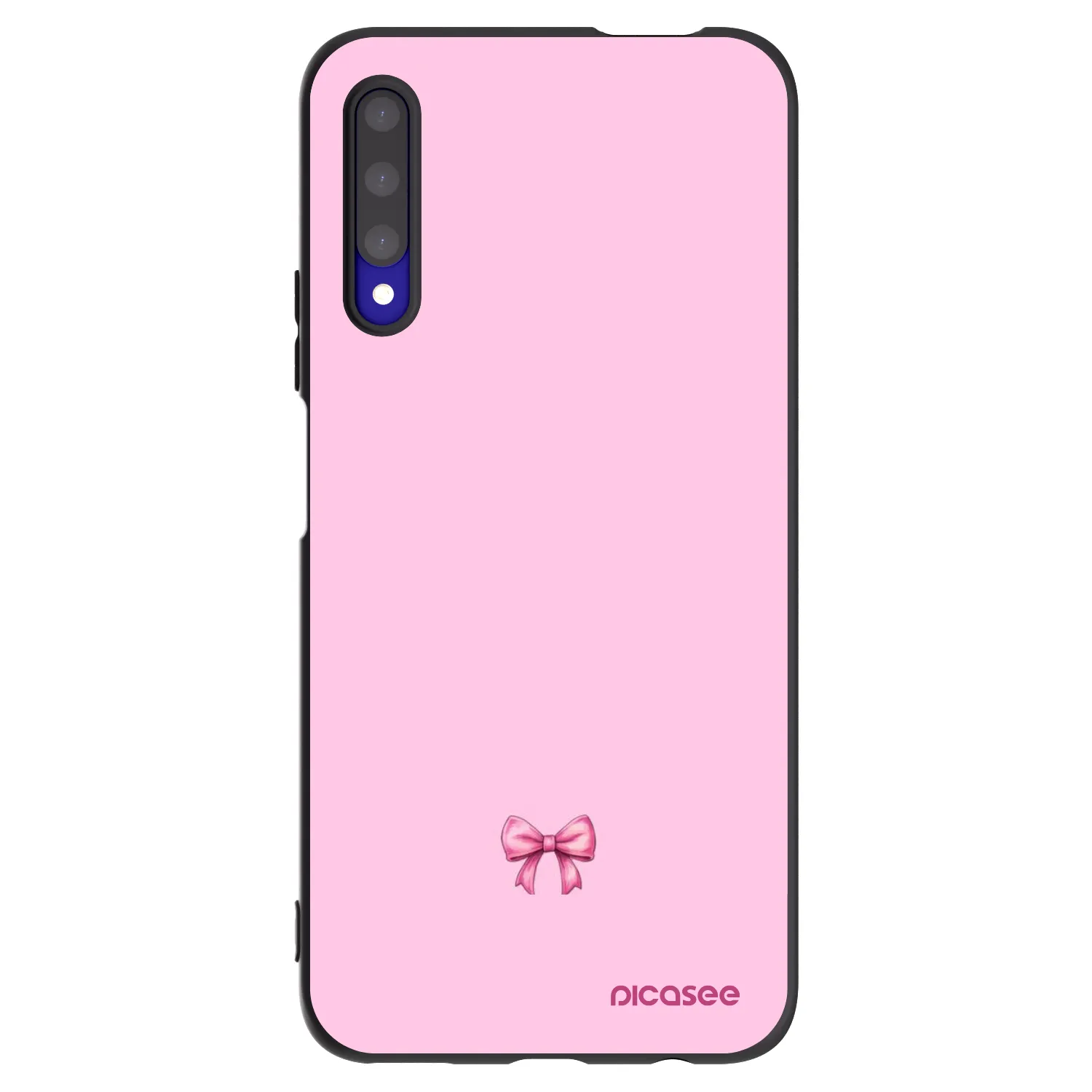 Picasee crna silikonska maskica za Honor 9X Pro - Blush bow
