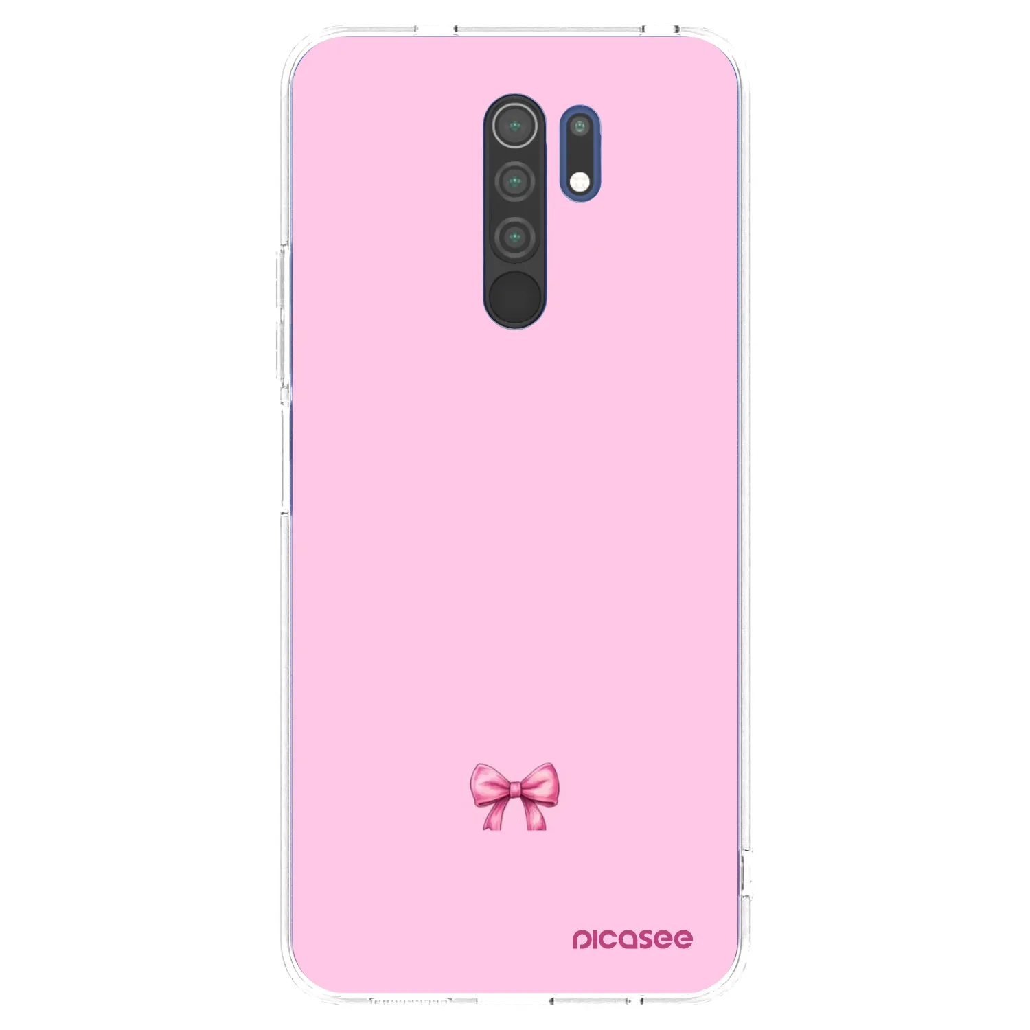 Picasee silikonska prozirna maskica za Xiaomi Redmi 9 - Blush bow