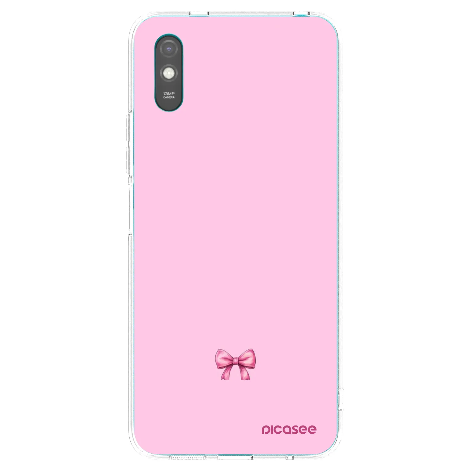Picasee silikonska prozirna maskica za Xiaomi Redmi 9A - Blush bow