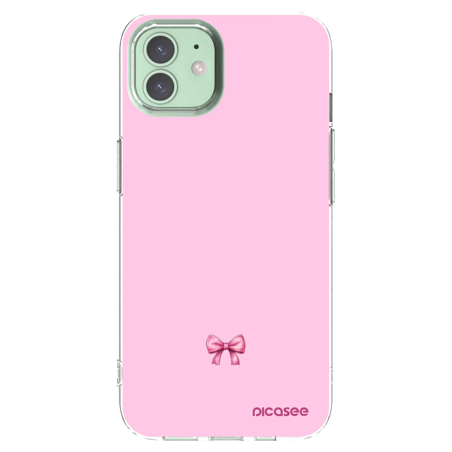 Picasee silikonska prozirna maskica za Apple iPhone 12 - Blush bow
