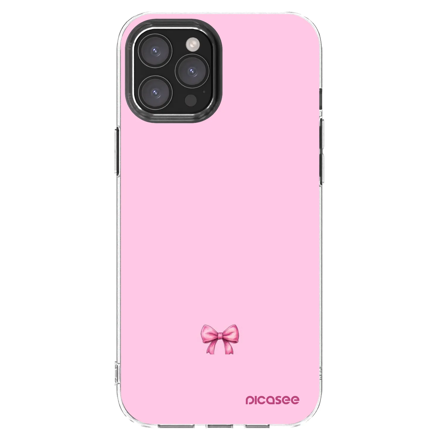 Picasee silikonska prozirna maskica za Apple iPhone 12 Pro Max - Blush bow