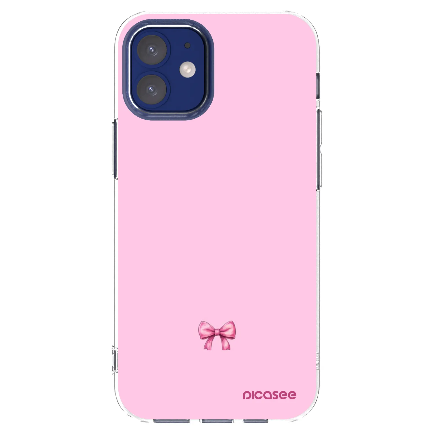 Picasee silikonska prozirna maskica za Apple iPhone 12 mini - Blush bow