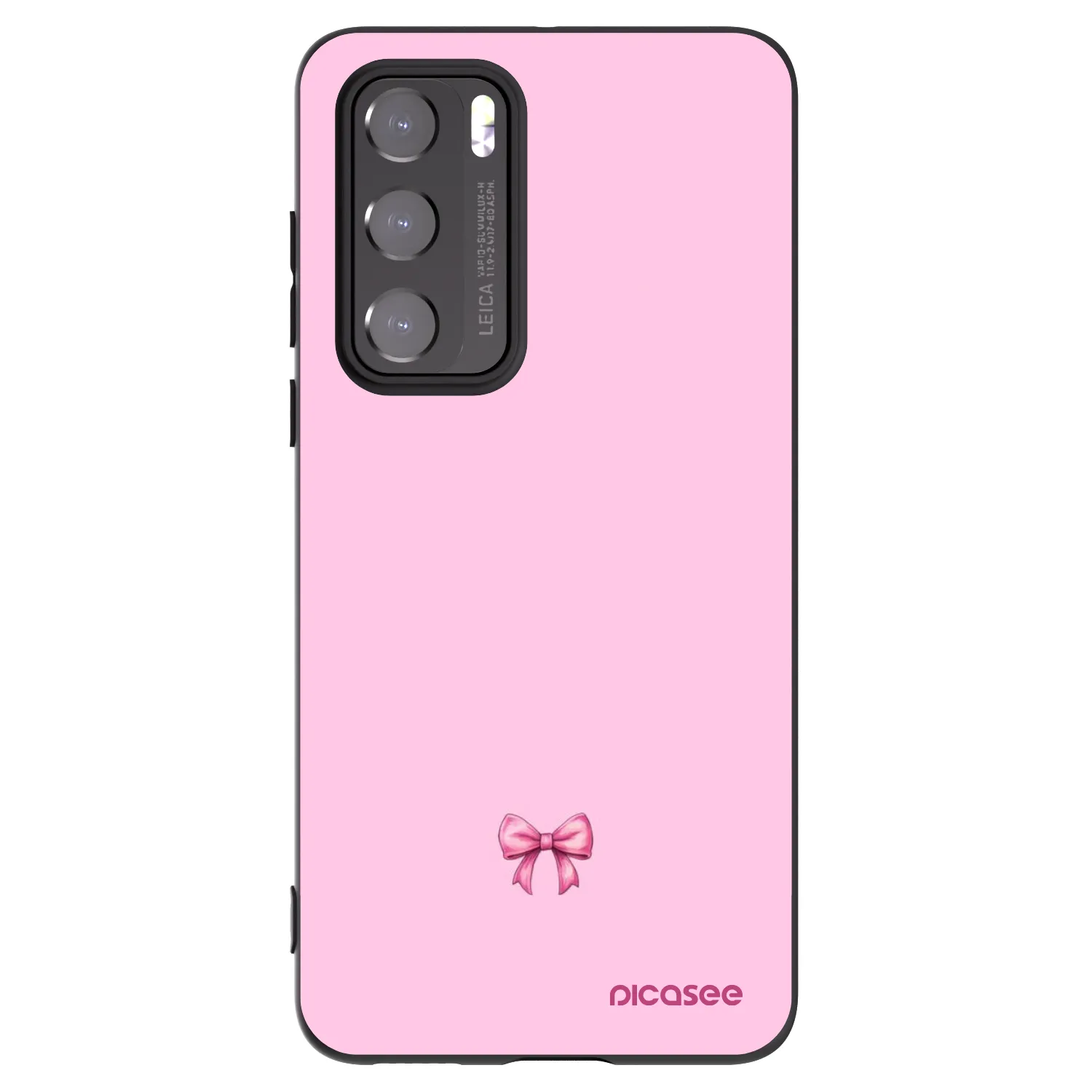 Picasee crna silikonska maskica za Huawei P40 - Blush bow