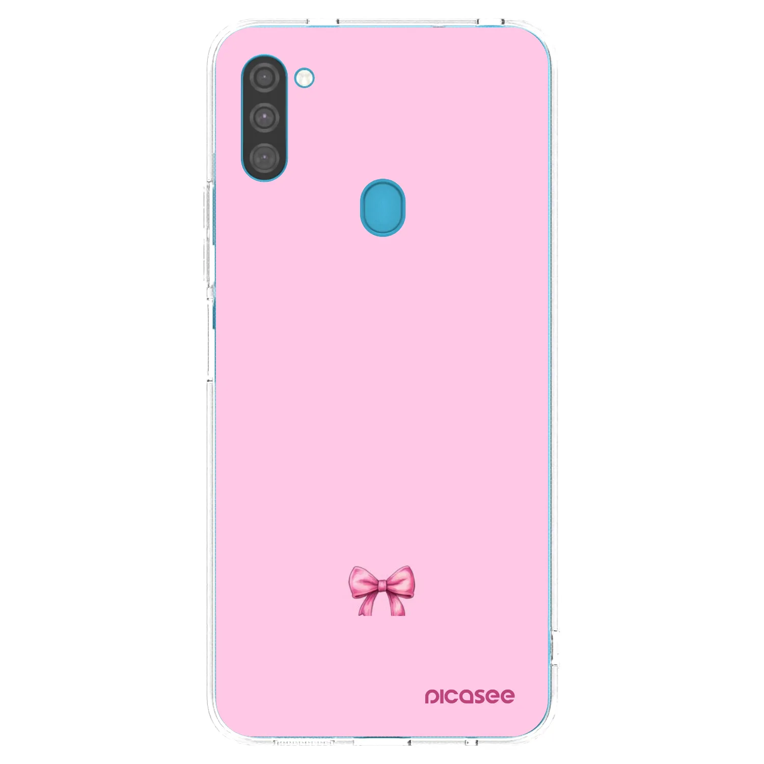 Picasee silikonska prozirna maskica za Samsung Galaxy M11 - Blush bow