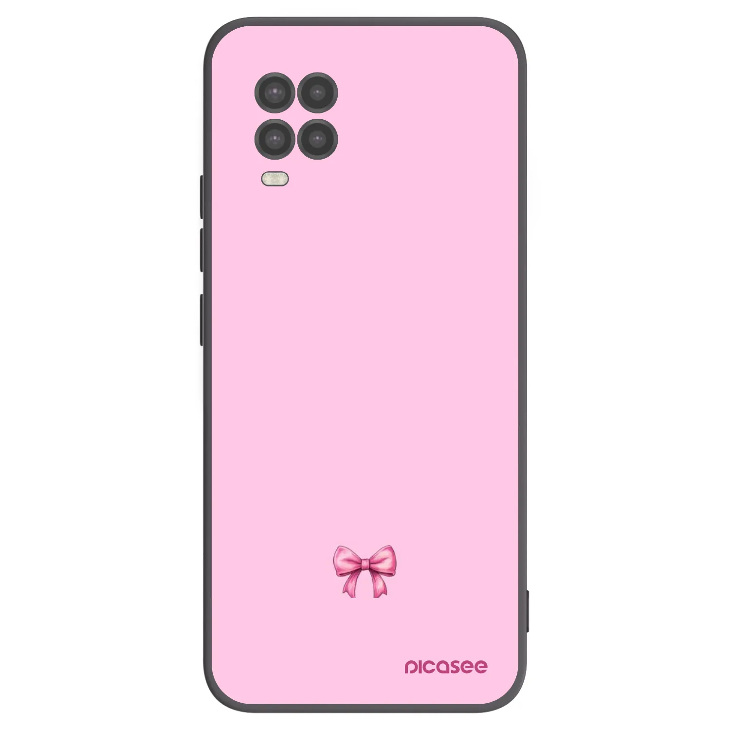 Picasee crna silikonska maskica za Xiaomi Mi 10 Lite - Blush bow