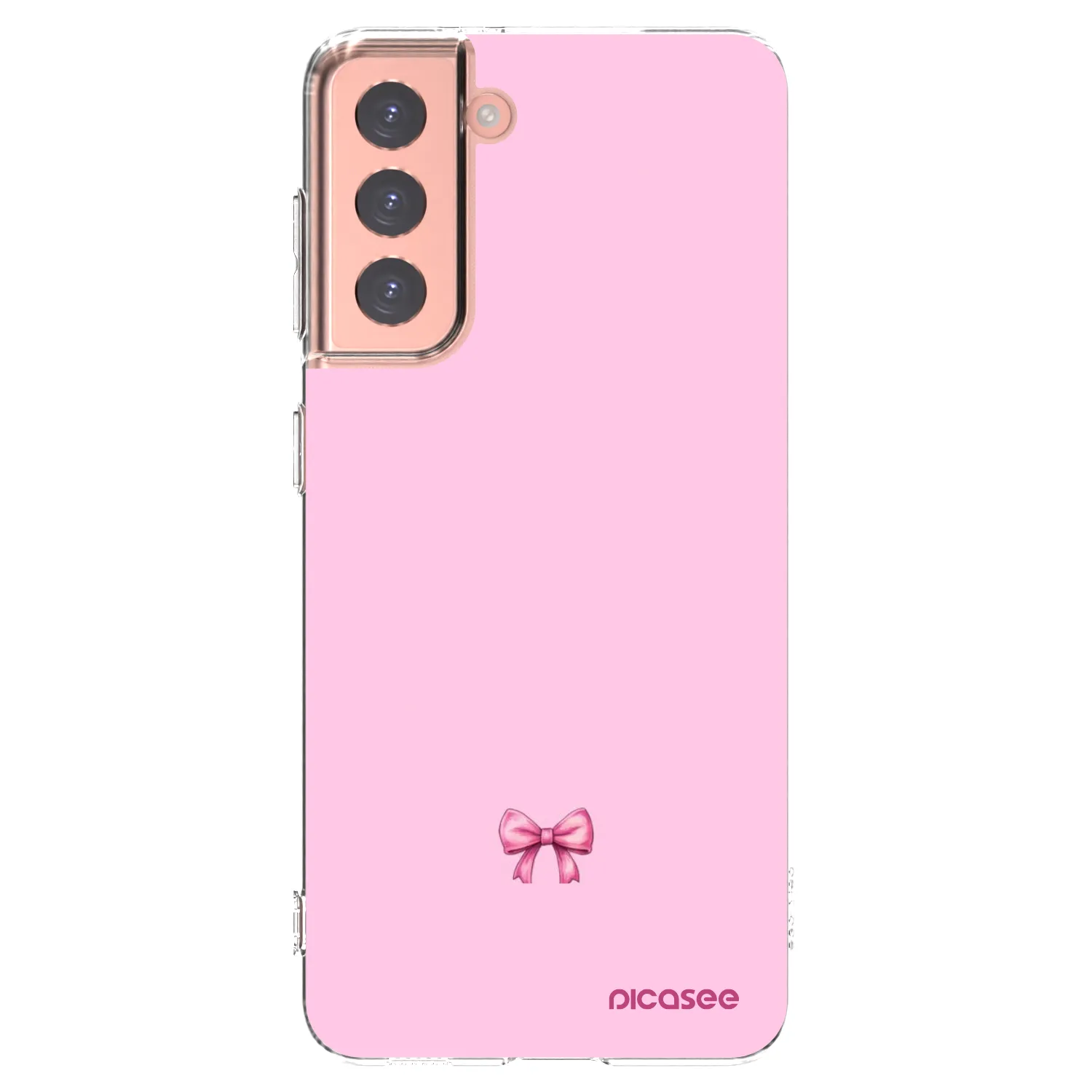 Picasee silikonska prozirna maskica za Samsung Galaxy S21 5G G991B - Blush bow