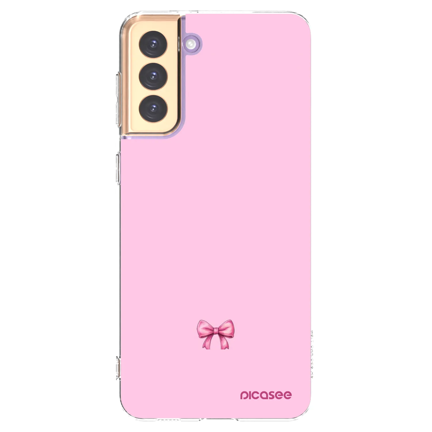 Picasee silikonska prozirna maskica za Samsung Galaxy S21+ 5G G996F - Blush bow