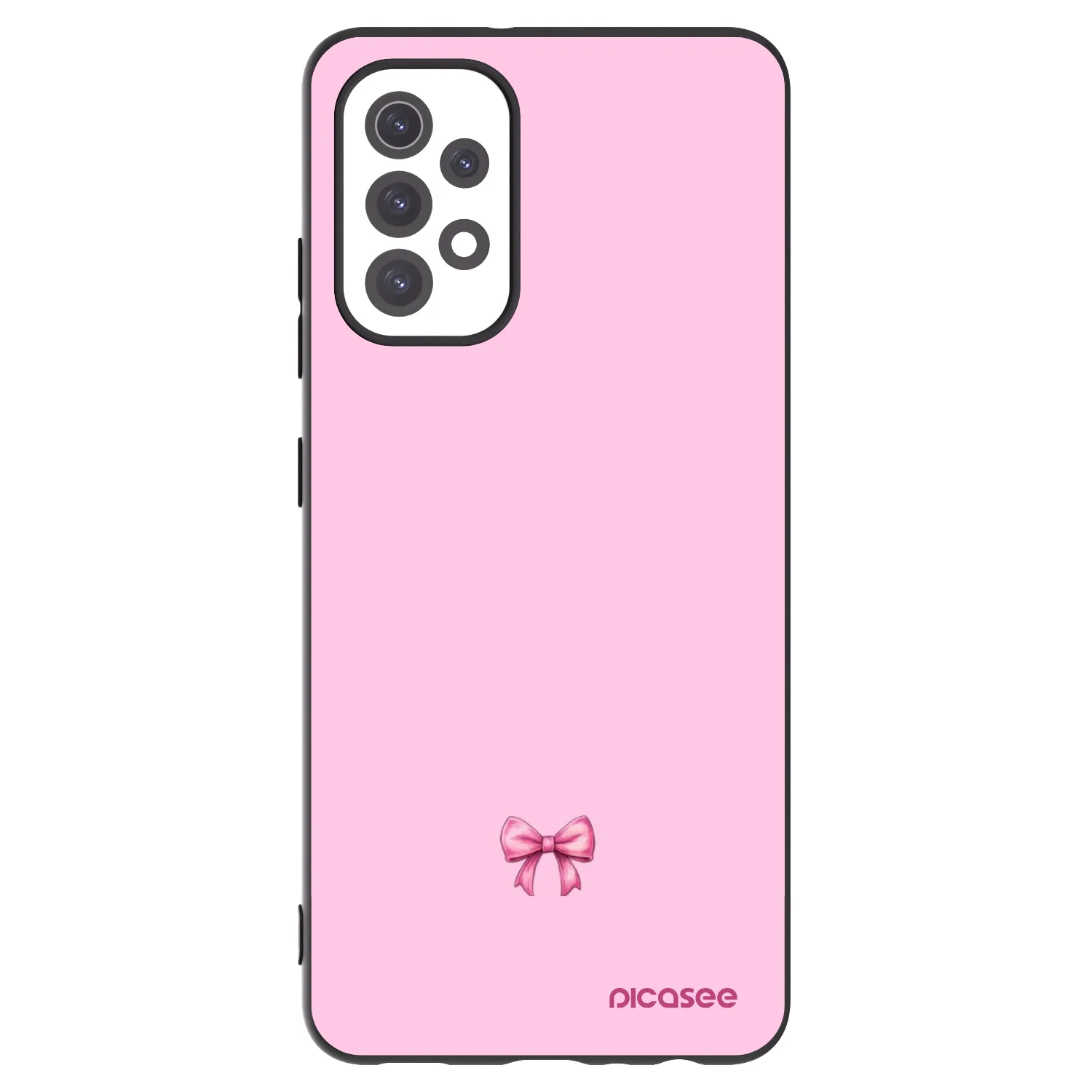 Picasee crna silikonska maskica za Samsung Galaxy A32 5G A326B - Blush bow