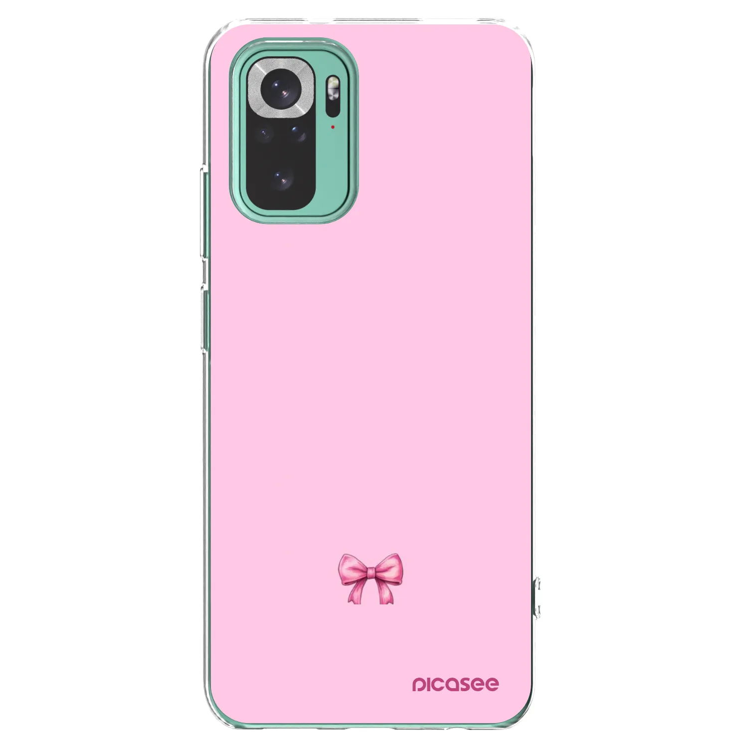 Picasee silikonska prozirna maskica za Xiaomi Redmi Note 10 Pro - Blush bow